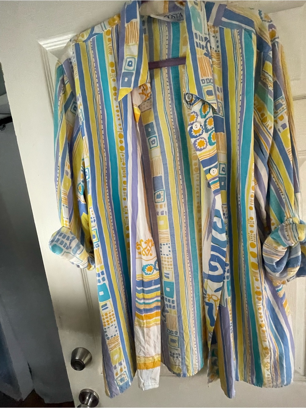 Vintage La Costa Spa California button down shirt